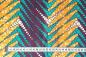 Preview: TURQUOISE STRIPES Waxprint Stoff